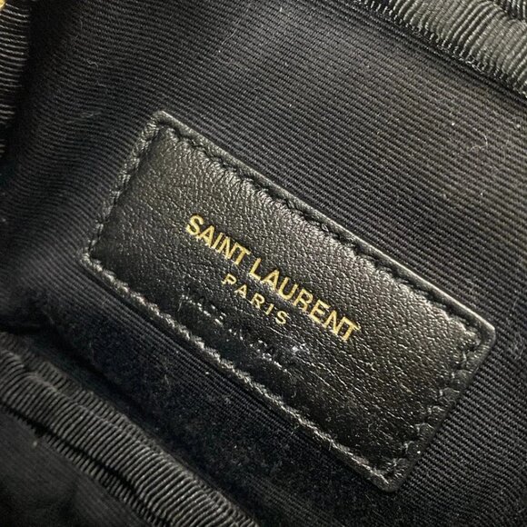 SAINT LAURENT PARIS Lou Baby Bag Gray Beige Gold Leather Hardware - 873-081625 - Picture 14 of 14